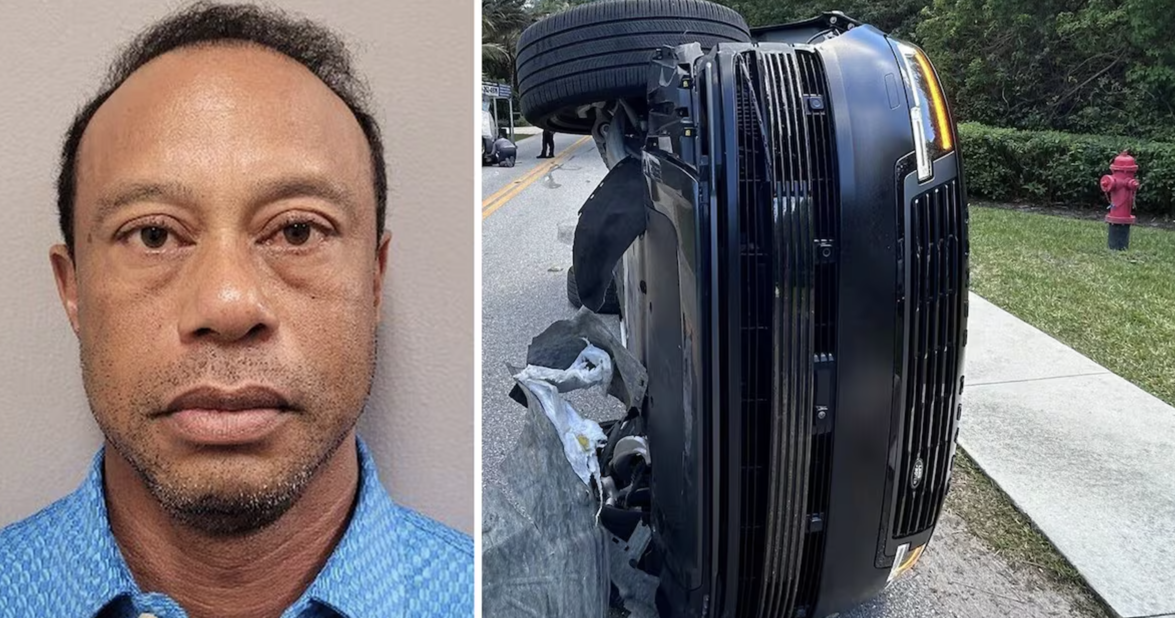 Tiger Woods released after being Arrested For DUI: Under Investigation After Florida Rollover Crash